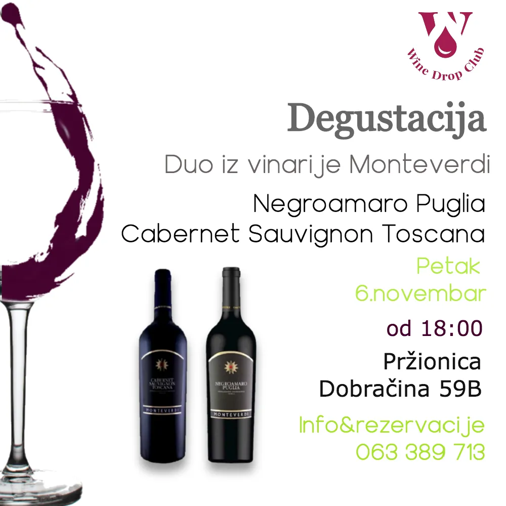 Degustacija paketa Duo iz vinarije Monteverdi